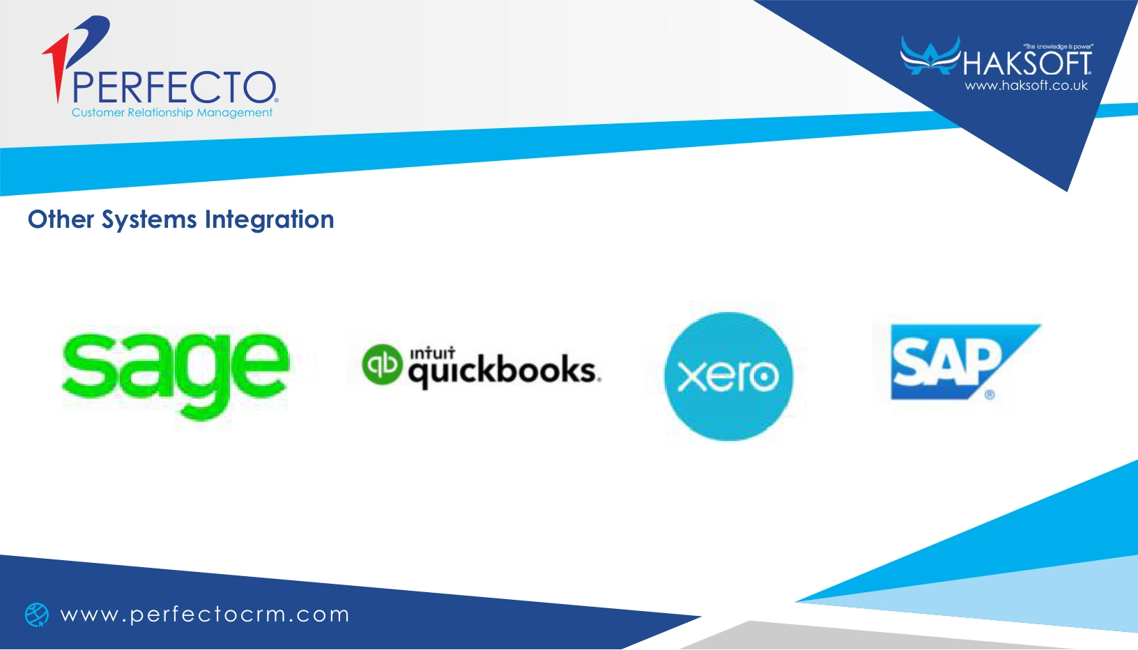 PerfectoCRM original integration presentation page 60