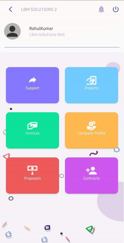 PerfectoCRM müşteri mobil uygulama kontrol paneli